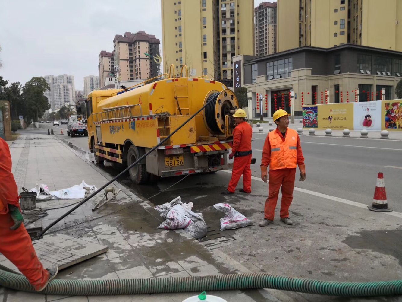 房县排污管道清淤-管道清洗